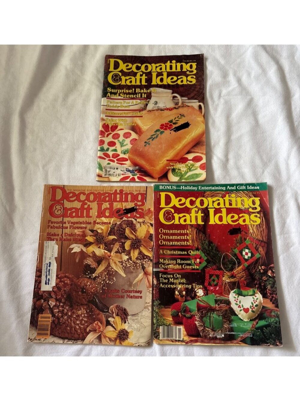 Vintage Decorating & Craft Ideas Magazines Lot 1978-1983 DIY Projects Needlecraf
